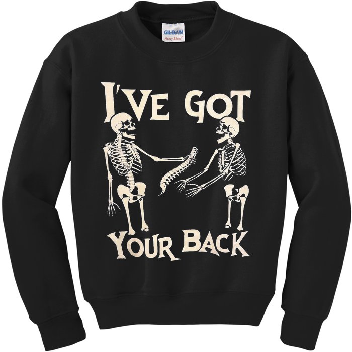 Ive Got Your Back Halloween Skeleton Skull Men And Women Kids Sweatshirt