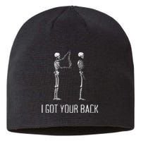 I Got Your Back Funny Skeleton Sustainable Beanie