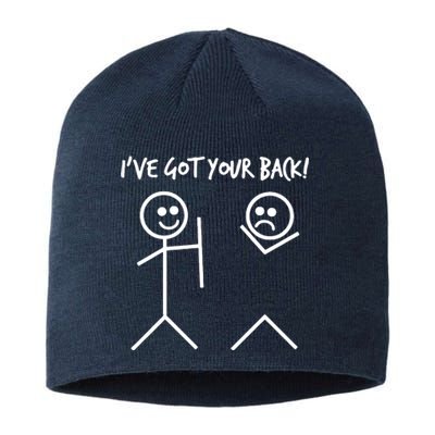 I'VE GOT YOUR BACK FUNNY Sustainable Beanie