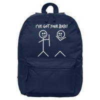 I'VE GOT YOUR BACK FUNNY 16 in Basic Backpack