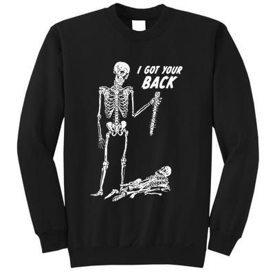 I Got Your Back Halloween Skeleton Skull Sarcastic Sweatshirt