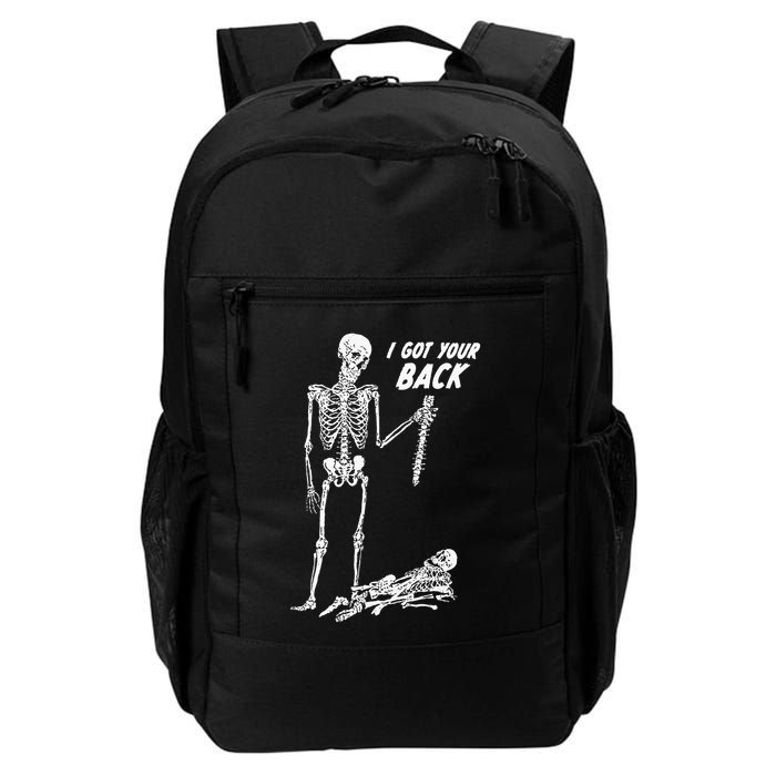 I Got Your Back Halloween Skeleton Skull Sarcastic Backpack