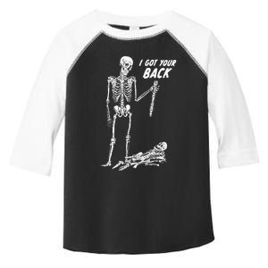 I Got Your Back Halloween Skeleton Skull Sarcastic Toddler Fine Jersey T-Shirt