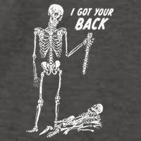 I Got Your Back Halloween Skeleton Skull Sarcastic Vector Backpack