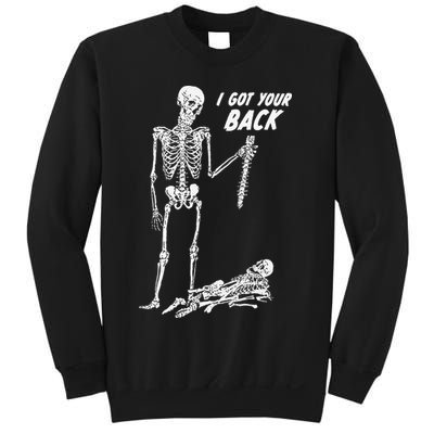 I Got Your Back Halloween Skeleton Skull Sarcastic Sweatshirt