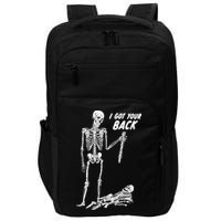 I Got Your Back Halloween Skeleton Skull Sarcastic Impact Tech Backpack