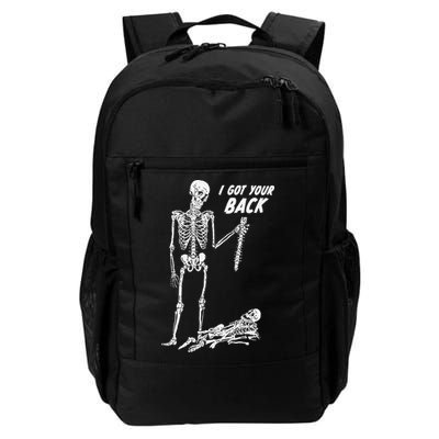 I Got Your Back Halloween Skeleton Skull Sarcastic Backpack