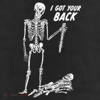 I Got Your Back Halloween Skeleton Skull Sarcastic Adult Drive Performance Visor