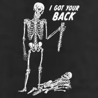 I Got Your Back Halloween Skeleton Skull Sarcastic 15oz Campfire Ceramic Mug