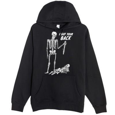 I Got Your Back Halloween Skeleton Skull Sarcastic Premium Pullover Hoodie