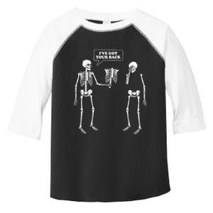 Ive Got Your Back | Funny Skeleton Pun Toddler Fine Jersey T-Shirt