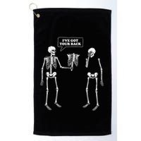 Ive Got Your Back | Funny Skeleton Pun Golf Towel