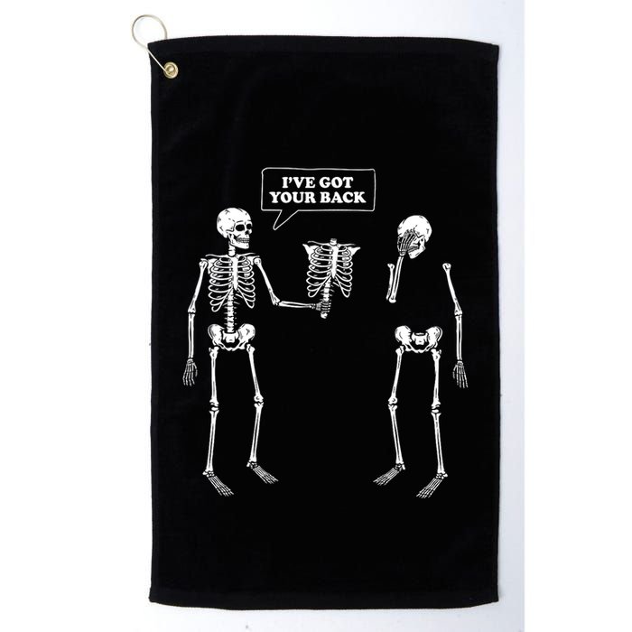 Ive Got Your Back | Funny Skeleton Pun Golf Towel