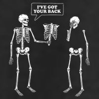Ive Got Your Back | Funny Skeleton Pun Golf Towel