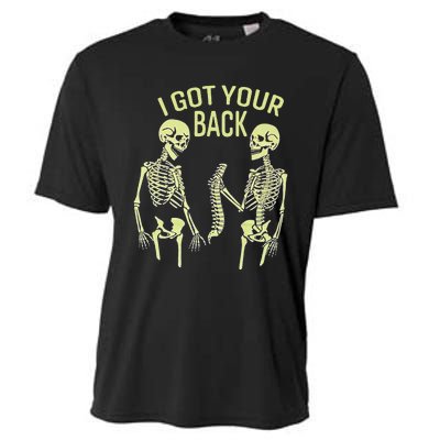 I Got Your Back Halloween Skeleton Skull Sarcastic Cooling Performance Crew T-Shirt