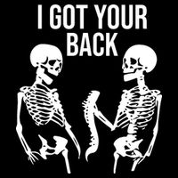 I Got Your Back Funny Skeleton City Backpack
