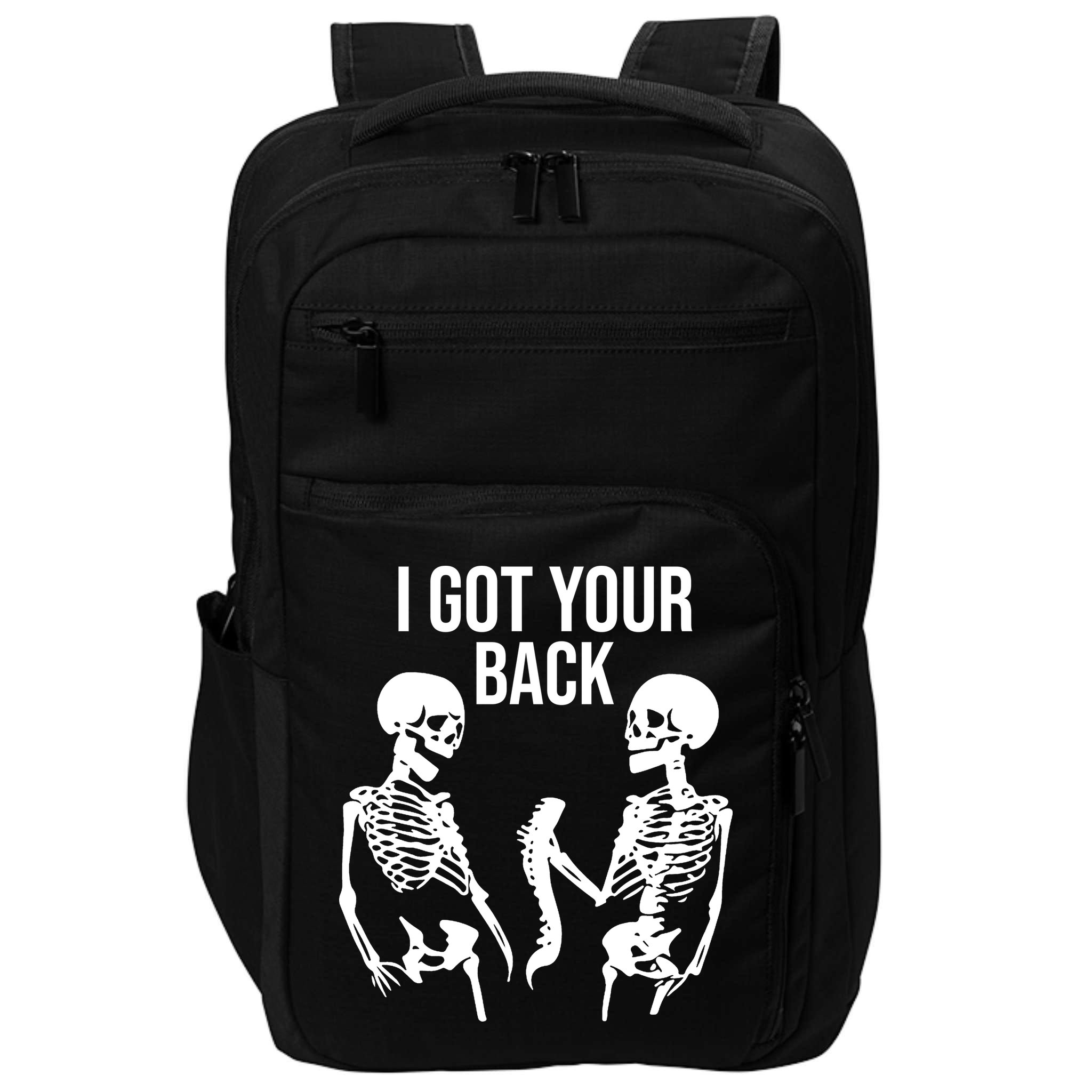 I Got Your Back Funny Skeleton Impact Tech Backpack