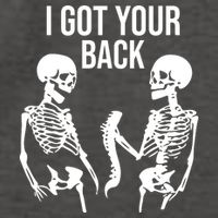 I Got Your Back Funny Skeleton Vector Backpack