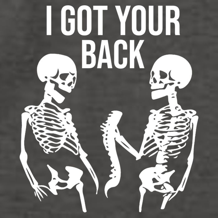 I Got Your Back Funny Skeleton Vector Backpack