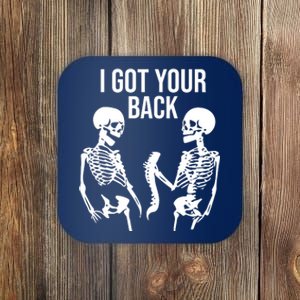 I Got Your Back Funny Skeleton Coaster