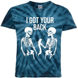 I Got Your Back Funny Skeleton Kids Tie-Dye T-Shirt