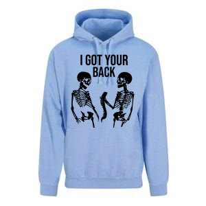 I Got Your Back Funny Skeleton Unisex Surf Hoodie