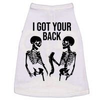 I Got Your Back Funny Skeleton Doggie Tank