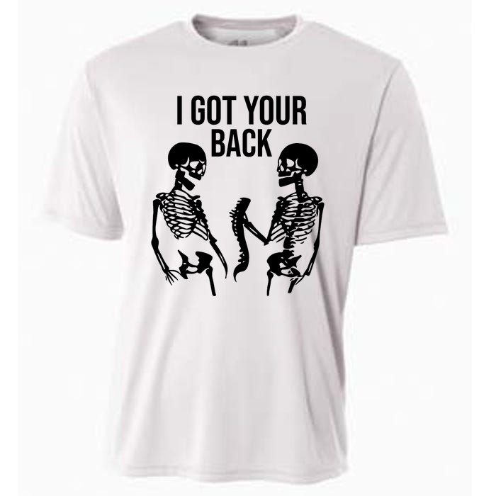 I Got Your Back Funny Skeleton Cooling Performance Crew T-Shirt