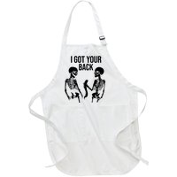 I Got Your Back Funny Skeleton Full-Length Apron With Pockets