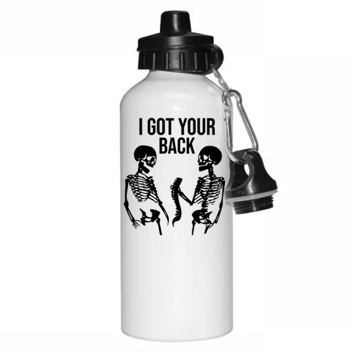 I Got Your Back Funny Skeleton Aluminum Water Bottle