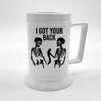 I Got Your Back Funny Skeleton Beer Stein