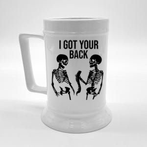 I Got Your Back Funny Skeleton Beer Stein