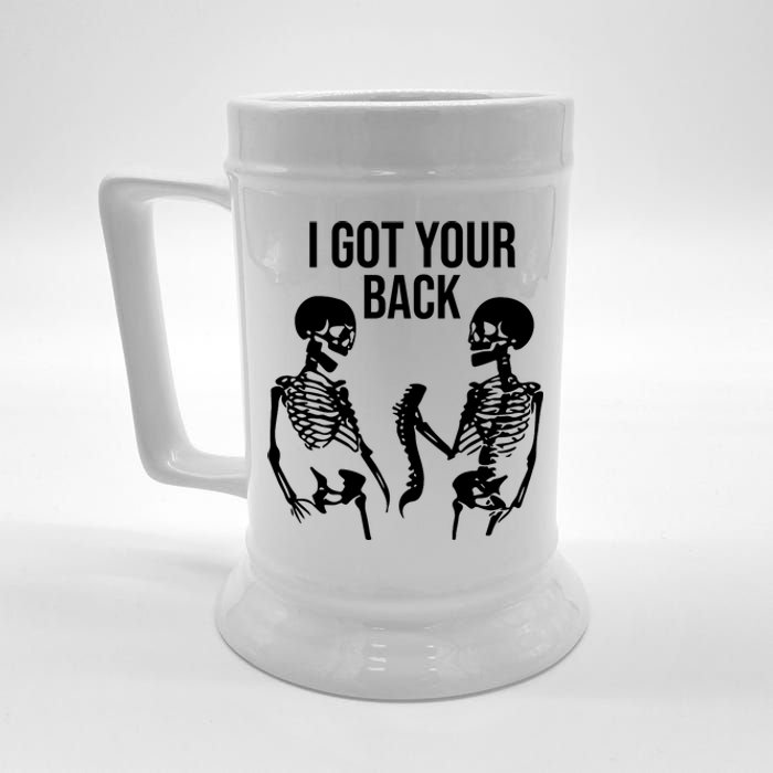 I Got Your Back Funny Skeleton Beer Stein