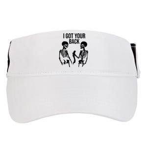 I Got Your Back Funny Skeleton Adult Drive Performance Visor