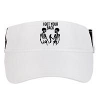 I Got Your Back Funny Skeleton Adult Drive Performance Visor