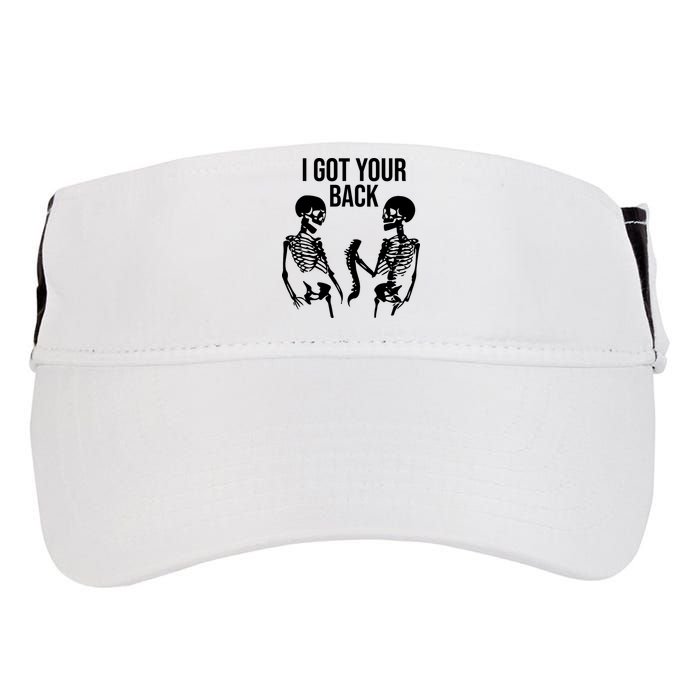 I Got Your Back Funny Skeleton Adult Drive Performance Visor