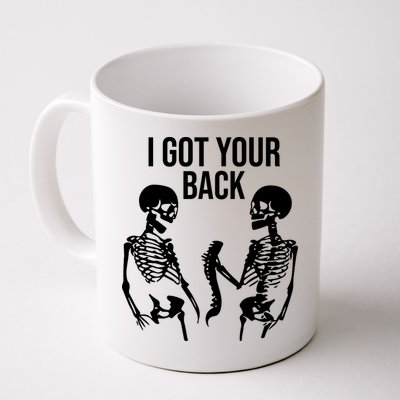 I Got Your Back Funny Skeleton Mug