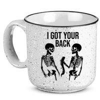 I Got Your Back Funny Skeleton 15oz Campfire Ceramic Mug