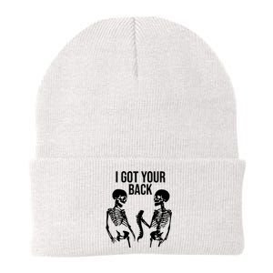 I Got Your Back Funny Skeleton Knit Cap Winter Beanie