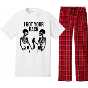 I Got Your Back Funny Skeleton Pajama Set