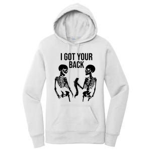 I Got Your Back Funny Skeleton Women's Pullover Hoodie