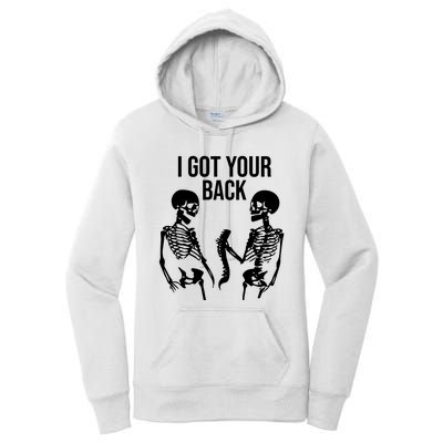 I Got Your Back Funny Skeleton Women's Pullover Hoodie