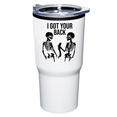 I Got Your Back Funny Skeleton Tumbler