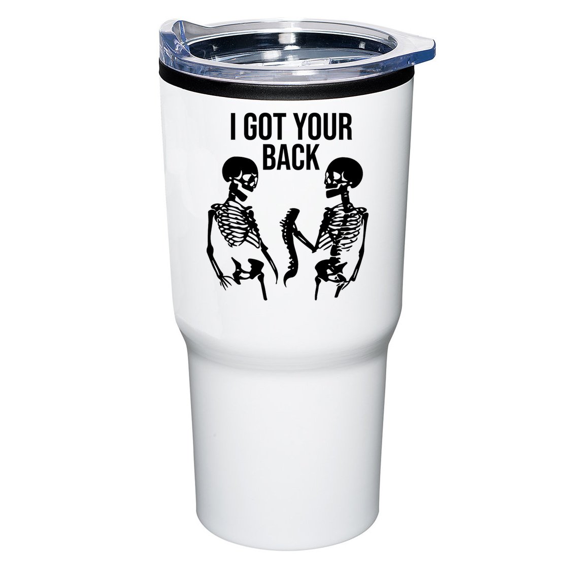 I Got Your Back Funny Skeleton Tumbler