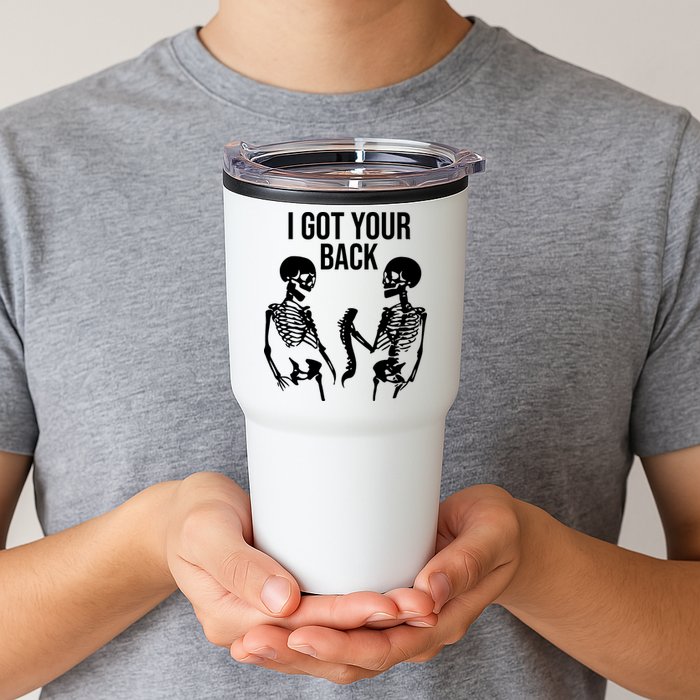 I Got Your Back Funny Skeleton Tumbler