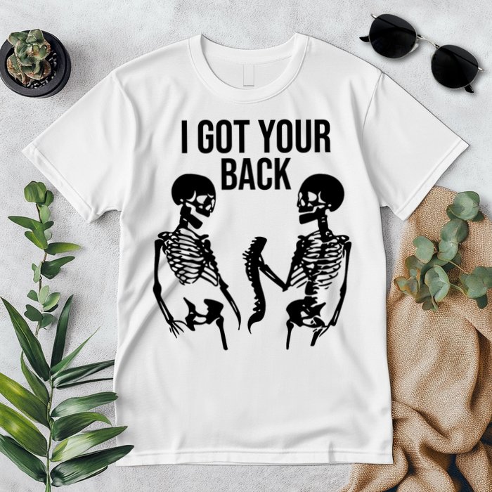 I Got Your Back Funny Skeleton Premium T-Shirt