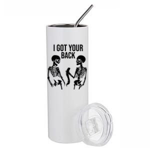 I Got Your Back Funny Skeleton Stainless Steel Tumbler