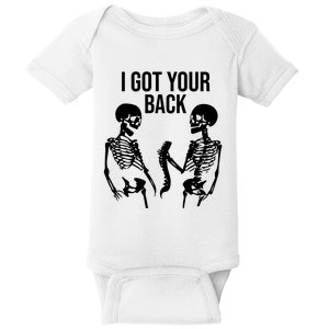 I Got Your Back Funny Skeleton Baby Bodysuit