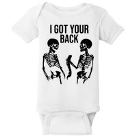 I Got Your Back Funny Skeleton Baby Bodysuit