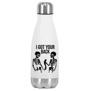 I Got Your Back Funny Skeleton Stainless Steel Insulated Water Bottle